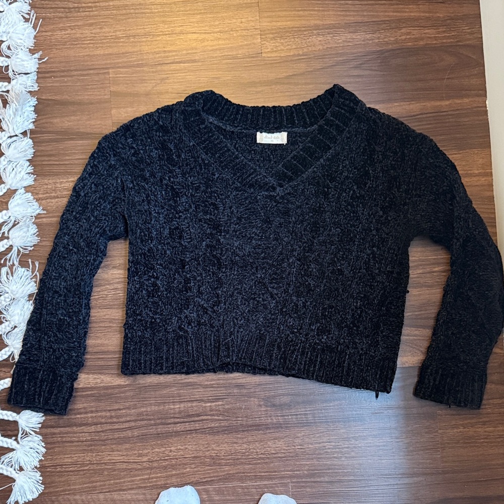 Altar'd State Black V-Neck Sweater